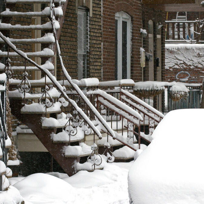 View of a modern home, sold in the South Shore of Montreal.